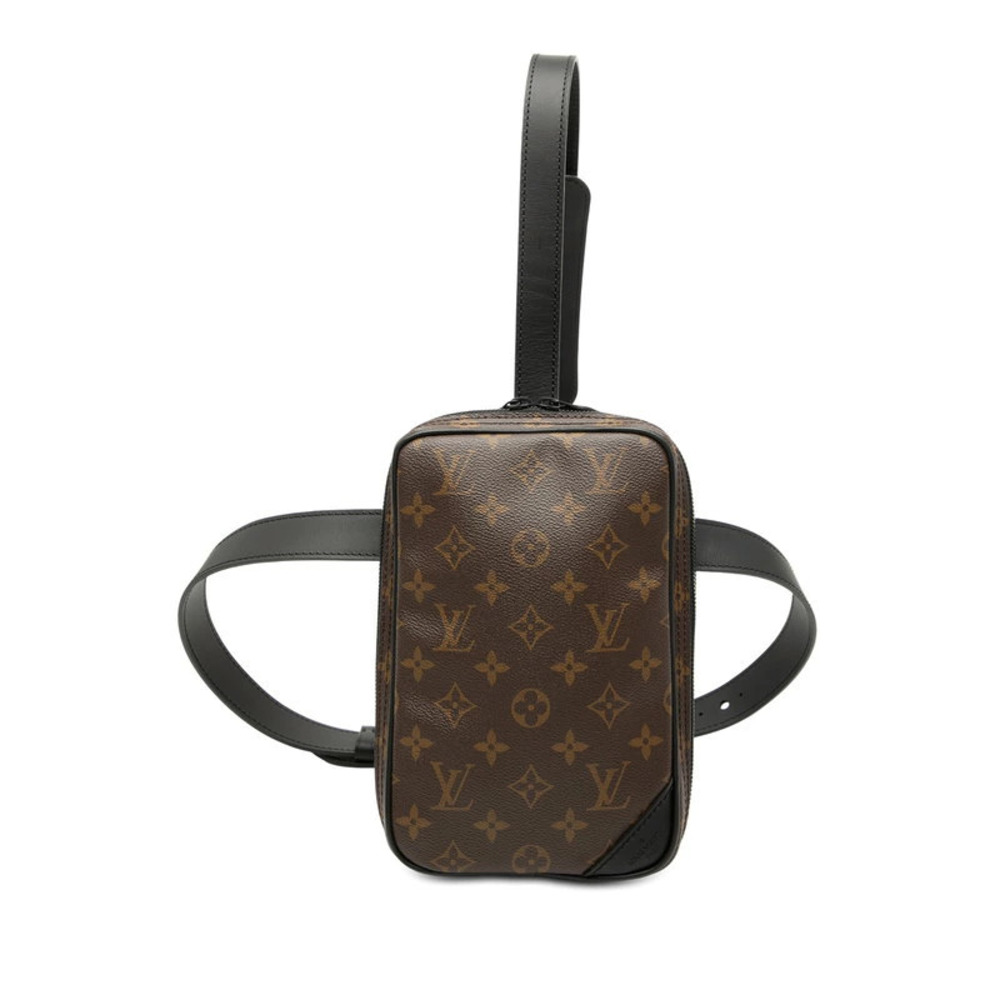 Louis Vuitton Monogram Solar Ray Utility Side Bag Body Brown Black Leather